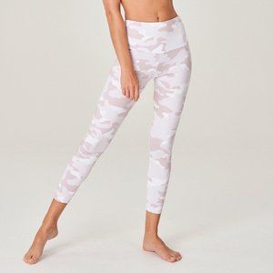 Onzie Beige Camo High Rise Midi Legging